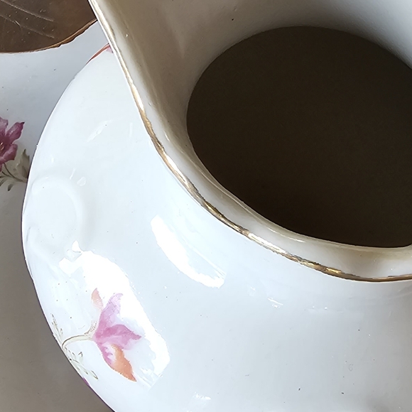 Vintage small tea pitcher with basin - Picture 5 of 5